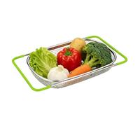 Passoire pour évier | Support alimentaire en acier inoxydable d'égouttage,Panier égouttoir sur l'évier - pour les pâtes, légumes, baies, tomates, raisins, bols, plats et assiettes