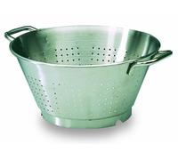 Passoire professionnelle conique inox fond cerclé - Contenance 32 L