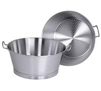 Passoire professionnelle en inox 18/10 - 50 cm - 30 l