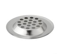 Passoire ronde en acier inoxydable avec trous anti-blocage, attrape-cheveux indispensable pour l'évacuation de la salle de bain et de la cuisine (60 mm)