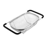 Passoire sur évier,avec poignée extensible et tamis ovale - Panier égouttoir pour légumes, riz, pâtes, fruits, baies, aliments | Pour riz, légumes, pâtes, fruits, baies, conserves, cuisine maison