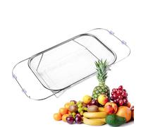 Passoire sur évier - de drainage extensible en acier inoxydable | Passoires à fruits pour cuisine - Pour baies, tomates, raisins, fraises, appartement, résidence, camping-car, camping, bars