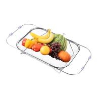 Passoire sur Évier | Récipient De Drainage Extensible En Acier Inoxydable - Passoires À Fruits De Cuisine | Pour Cuisine Maison Appartement Cuisiniers Amoureux De La