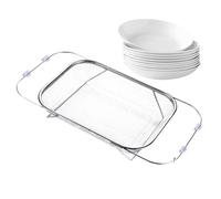 Passoire sur Évier,Séchoir à Fruits Extensible en Acier Inoxydable,Passoires À Fruits De Cuisine | pour Cuisiniers en Appartement Maison Camping Car Bureau Loisirs Créatifs Camping Baies