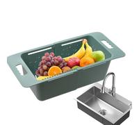 Passoire Sur L'Évier | Type De Drain Rétractable T - Panier De Drainage À Fruits | pour les Légumes les Fruits les Pâtes la Cuisine le Congélateur l'Évier Maison la Préparation Alimentaire