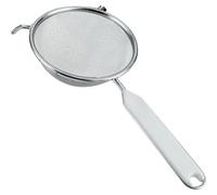 Passoire Tamis À Manche - D : 14 Cm - Aluminium Et Plastique - Blanc