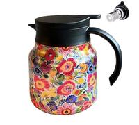- Passoire | Tetra avec infuseur, carafe à café de 800 ml, ttera avec imprimé floral isolé, thermique sous vide en acier inoxydable pour préparer, filtrer et verser