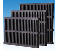 Passoires à grille amovibles d'extérieur - Solution de drainage antidérapante et facile à nettoyer pour fossé et champ de lixiviation, 600 x 400 x 40 mm, gestion du drainage durable et efficace