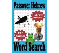 Passover Hebrew Word Search Puzzle Book: Word Searches with Easy to Read Print about Passover, Pesach, Hebrew words English letters and more | 6x9 ... Gift for Vacations, Holidays and Free Times.
