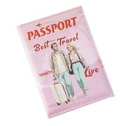 Passport Cover for Travel, Passport Holder, Ticket Clip Passport Wallet | Waterproof Wallet Boarding Pass Slot For Couples Men Kids Study Abroad Accessories, multicolore,