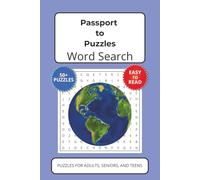 Passport to Puzzles Word Search Puzzle Book: Word Search with Easy to Read Print about Travel, adventure, exploring, and more |6x9 inches, 110 pages | ... Vacations, travel enthusiasts, and free time.