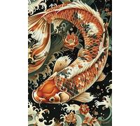 Password Book: Koi Fish Internet Address and Password Organizer with Alphabetical Tabs and Index, Koi Fish Password Book