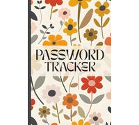 Password Book, username and password log book | Retro Cute Flower Information Organizer | 6x9 inches, 100 pages | Cute & Practical Password Organizer for Women, Girls, Seniors, and More