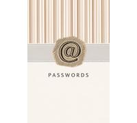 Password book with alphabetically organised pages, large print, aesthetic, secure, handy