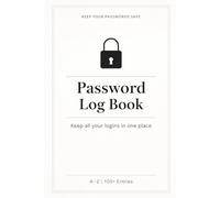 Password Log Book: Keep All Your Passwords Safe in One Place | Internet Address & Password Organizer with Alphabetical Tabs