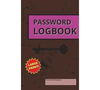 Password Logbook: Compact, Easy-to-Use Password Notebook for Managing All Your Online Accounts | Stay Organized and Never Lose a Password Again with ... Internet Login Notebook - Purple Edition