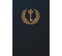 Password Logbook | Internet Password Organizer with Large Print | Password Keeper Notebook: Navy Leather-Style Cover, 6x9 Inch, 100 Pages | WiFi, ... | Custom A-Z Index | Perfect for Seniors