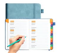 Password Notebook,Password Keeper With Alphabetical Tabs For Websites | Pocket Address Record Notebook For Important Contacts, Website Logins