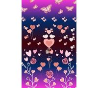 Password tracker notebook for Girls and women's | unnamed Password book or Organizer for Women & Girls - Elegant Pink Floral heart design password book | Secure Login Tracker & Internet Info