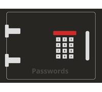 Passwords Safe Black: Funny Gift Notebook For all occasions Password Journal Awesome Co-Worker Gift 124 Pages