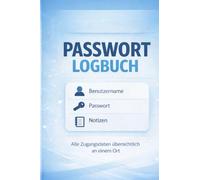PASSWORT LOGBUCH - Der übersichtliche Passwort Organizer für Internet, WLAN, Email und Software: Alphabetisches Passwortbuch mit A-Z Register Für Internet, WLAN, Email, Router und Software Lizenzen
