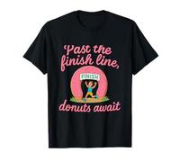 Past the Finish Line Donut Marathon Runner Humour T-Shirt