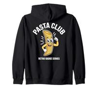 Pasta Club Retro Badge Series Cartoon Mascotte Funny Sweat à Capuche