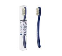 Pasta del Capitano 1905, Brosse à dents vintage avec poils moyens, reproduction de la version originale, atteint les recoins les plus difficiles, 100% fabriquée en Italie, couleur bleue