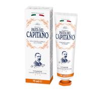 Pasta del Capitano 1905, Dentifrice aux Vitamines A-C-E, Favorise la Protection Totale de la Cavité Buccale, Arôme à Base de Menthe Poivrée, Menthe Crépue et Menthol, 100% Made in Italy, Tube de 75 ml