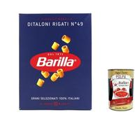 Pasta Ditaloni rigati N°49 Lot de 10 pâtes italiennes 500 g + Italian Gourmet Polpa 400 g