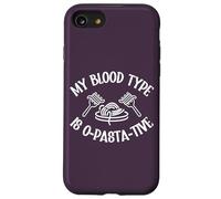 Pasta Lover My Blood Type Is O-Pasta-Tive Fourchette à spaghetti Coque pour iPhone SE (2020) / 7 / 8
