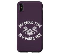 Pasta Lover My Blood Type Is O-Pasta-Tive Fourchette à spaghetti Coque pour iPhone XS Max