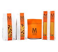 Pasta Mancini Handy Mini - Pâtes artisanales italiennes de haute qualité, 100% blé italien - Coffret de 2 kg assortis, 500 g de Spaghetti, Spaghettoni carrés, Mezze Maniche, Fusilli longs