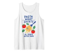 Pasta Night Society Al Dente After Dark Funny Pasta Lover Débardeur