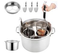 Pasta Pot With Strainer Insert - Stainless Steel Cookware | Noodle Boiling Pot Set - For Home Busy Families Cooking Lovers Beginners /13.78x8.66 InchesMeal Prep Party Vegetables Soup Holiday
