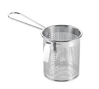 Pasta Swepin Mesh en acier inoxydable Panier à frire collande Panier de friture en maille Panier de friture Panier de spaghetti pour nouilles Dumpling Hot-pot Style 1