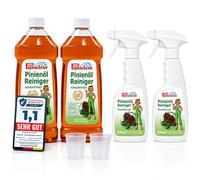 Pastaclean® Lot de 2 nettoyants concentrés à l'huile de pin - Nettoyant universel - 2 x 750 ml + 2 flacons de mélange