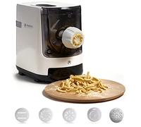 Pastaio Machine à pâtes fraîches, permet de produire 800 g de pâtes par cycle, avec pesage automatique, 5 matrices incluses pour 10 types de pâtes différents, 180 W