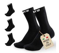 PASTE ® Lot de 3 paires de chaussettes de football Performance Noir/blanc (taille 39-47) - Chaussettes de football antidérapantes - Chaussettes de sport respirantes pour homme et femme, Noir / noir.,