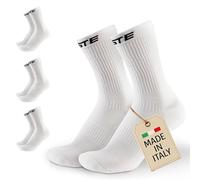 PASTE ® Lot de 3 paires de chaussettes de football Performance Noir/blanc (taille 39-47) - Chaussettes de football antidérapantes - Chaussettes de sport respirantes pour homme et femme,