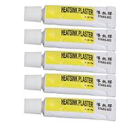 Paste Thermique, Graisse de Silicone Isolée CPU pour Imprimante 3D, 300 ℃ Résistante à la Chaleur, Liaison à Haute Résistance, 5 Tubes Ensemble, Pâte Blanche, avec Une Bonne