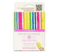 Pastel à l'huile - Sennelier - Couleurs fluorescentes - 6 pastels - Beaux-arts