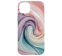 Pastel Abstrait Fluide Art Blush Rose Lavande Coque pour iPhone 14 Plus