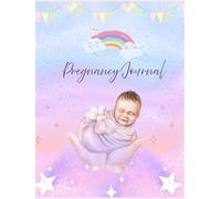 Pastel Baby-Themed Pregnancy Journal with Rainbow & Sparkles | 80-Page Softcover