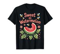 Pastel Bee Watermelon Art For Fruit And Nature Lovers Summer T-Shirt
