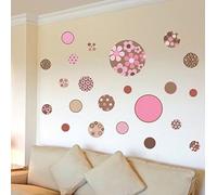 Pastel Coliques Grand Des points Couleurs mur mural Coloré art déco Accueil mur Décor Décoration Autocollant Décalcomanies Beau Chambre de bébé