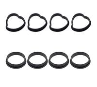 Pastel De Molde Para Mousse Tarta Anillo Redondo Y En Forma De Corazón Para Hornear Moldes Postre Pasteles Decoración Herramienta Perforado Cortador Para Hornear Diy