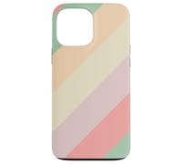 Pastel Diagonal Stripes Pattern Retro Spring Aesthetic Coque pour iPhone 13 Pro Max