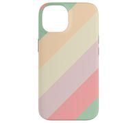 Pastel Diagonal Stripes Pattern Retro Spring Aesthetic Coque pour iPhone 14