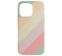 Pastel Diagonal Stripes Pattern Retro Spring Aesthetic Coque pour iPhone 14 Pro Max
